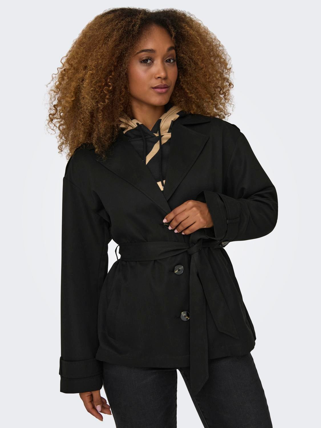 ONLLINE Trenchcoat Black