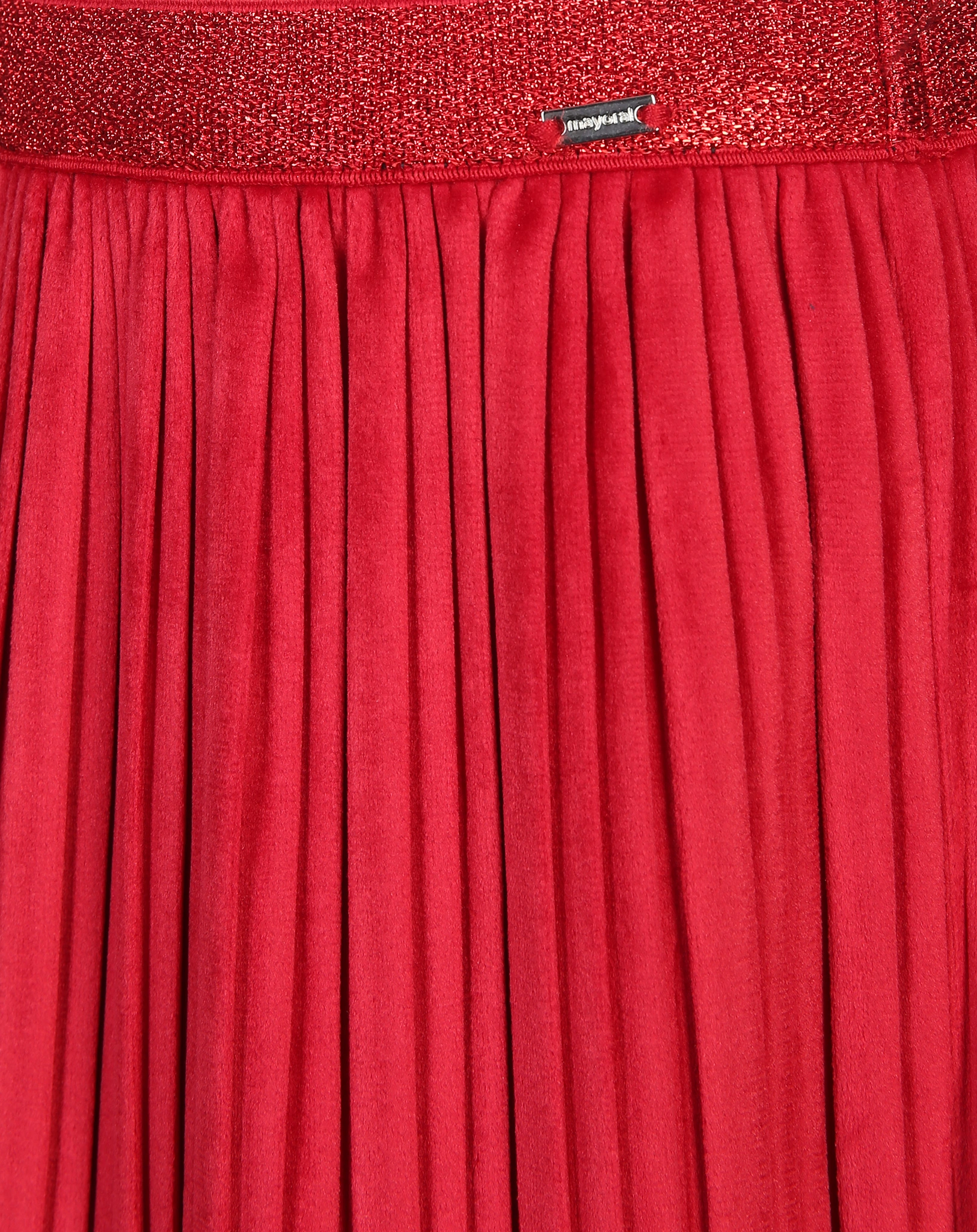 Faltenrock VELVET in rot