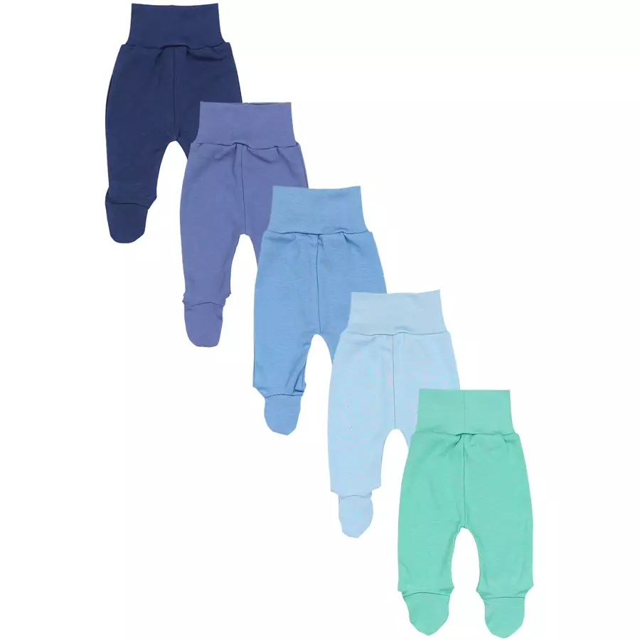 TupTam Baby Hose mit Fuß 5er Pack blaugrün