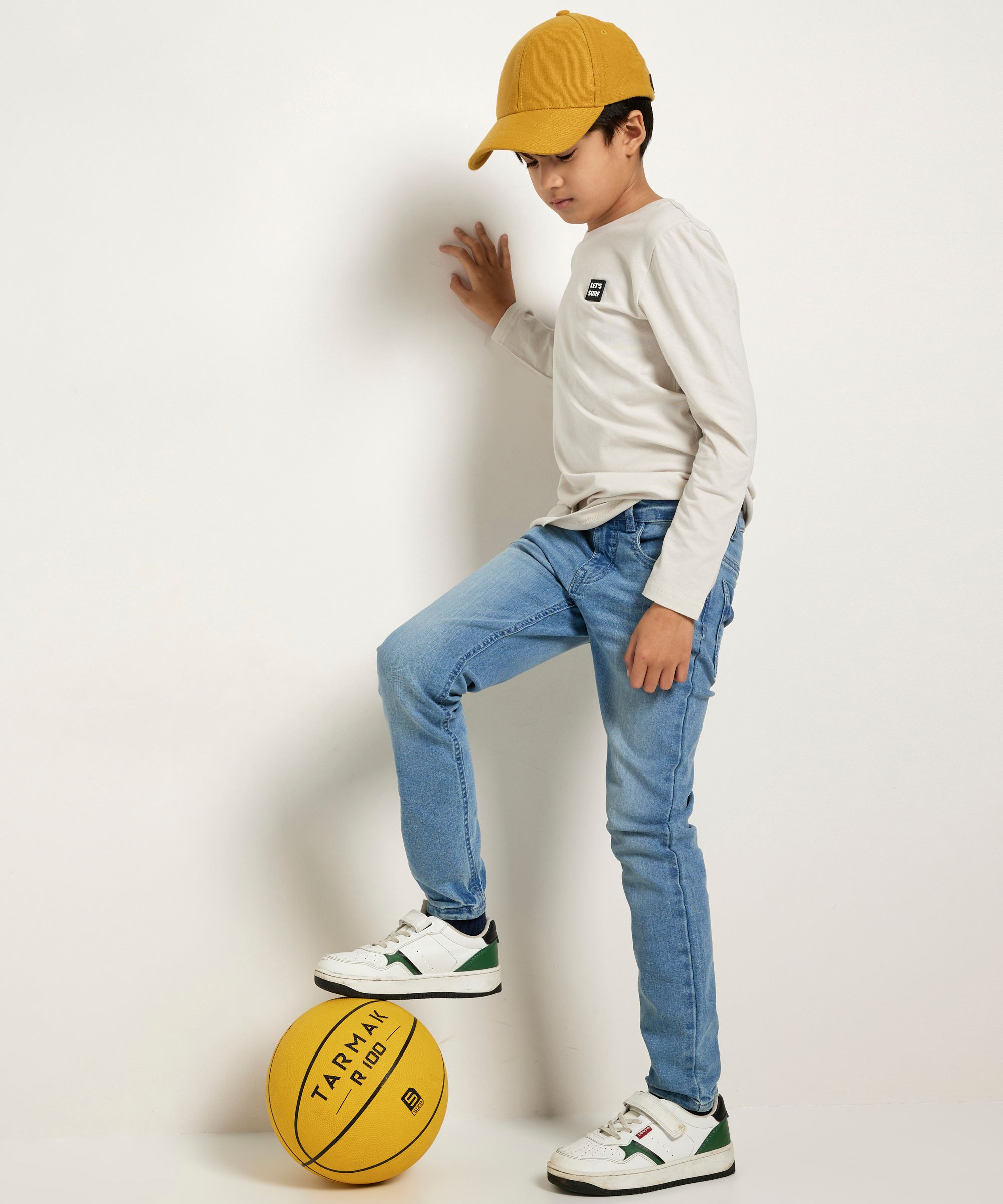 basic skinny fit stretch jeans - licht