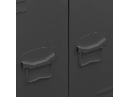 Garde-robe industrielle Anthracite 67x35x107 cm Acier