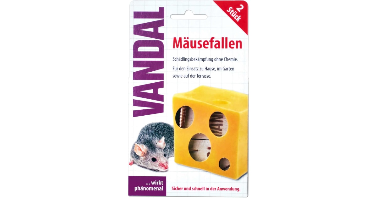 VANDAL Mäusefalle 2er-Packung