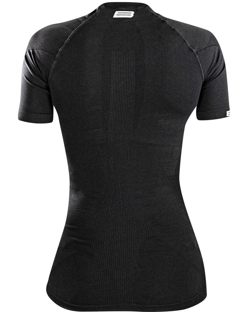 Biehler Seamless Pro Ondershirt Korte Mouwen Zwart Dames