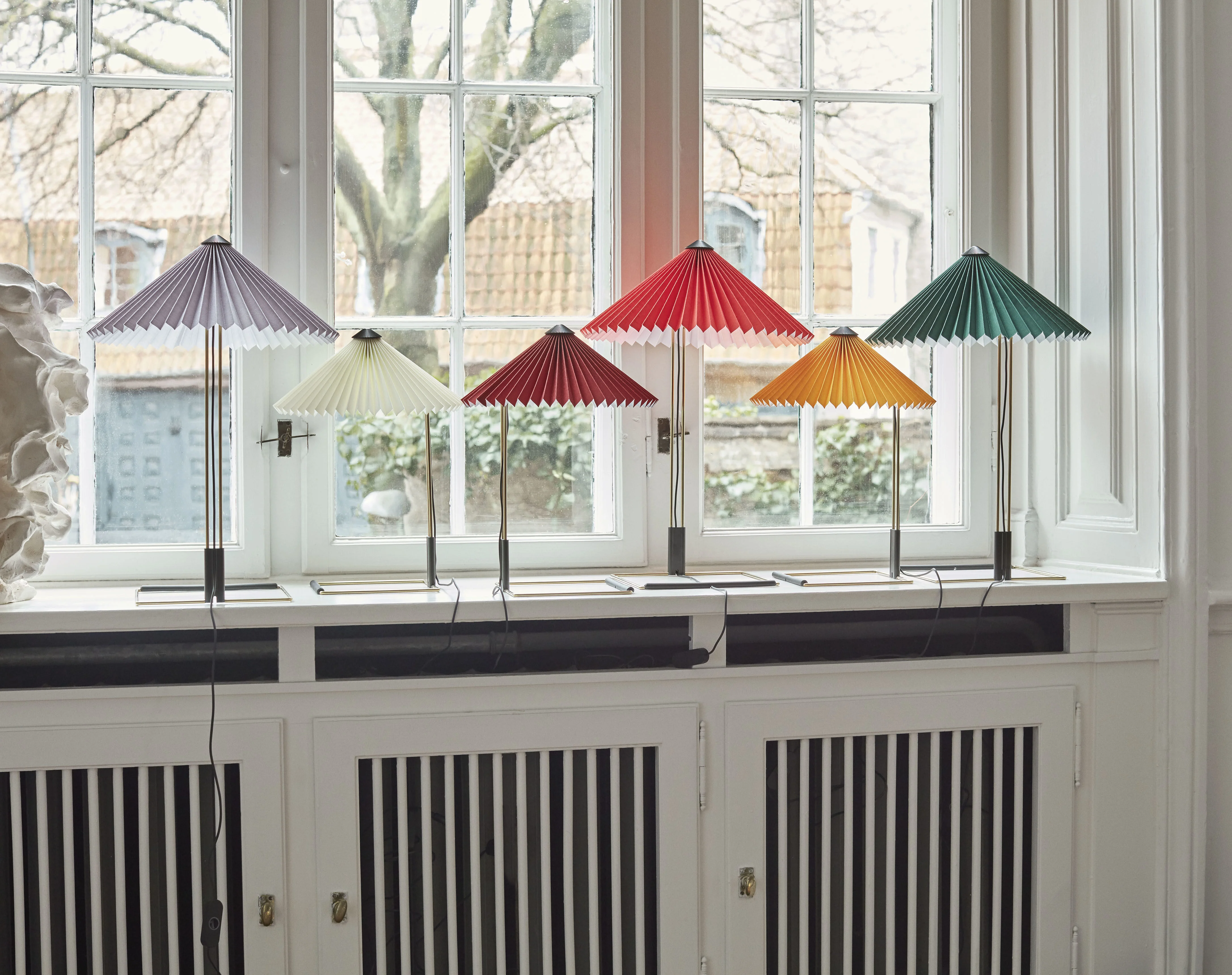 MATIN SMALL LED - Lampe de table tissu | Vert