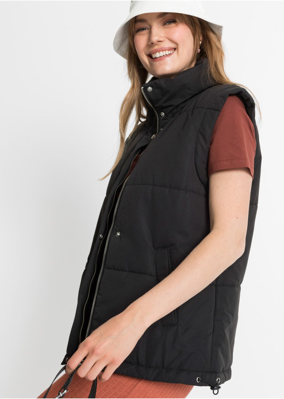 Veste matelassée sans manches avec polyester recyclé
