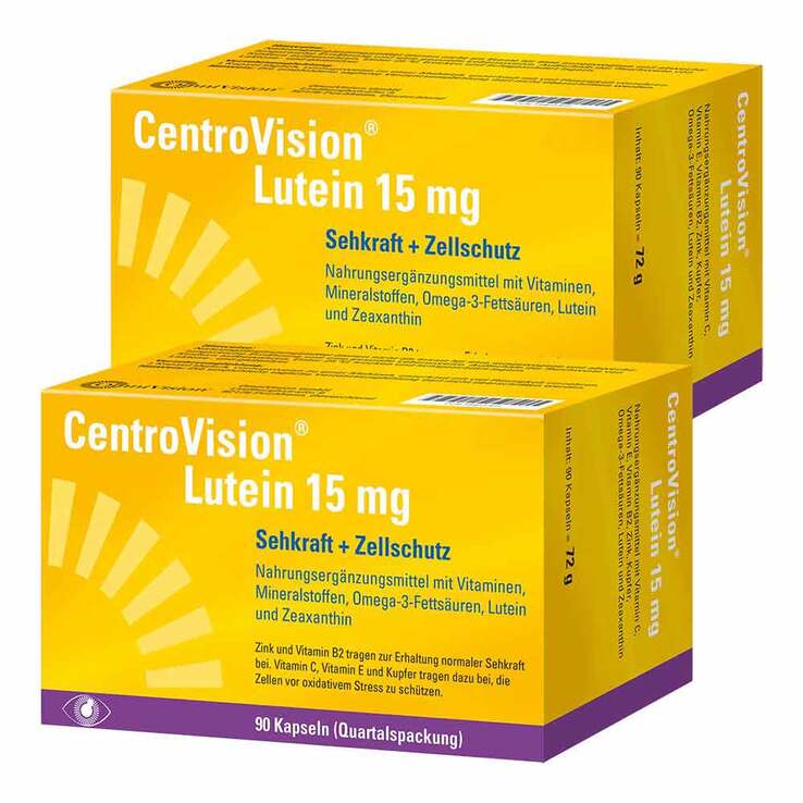 Centrovision Lutein 15 mg Kapseln , 2x90 St
