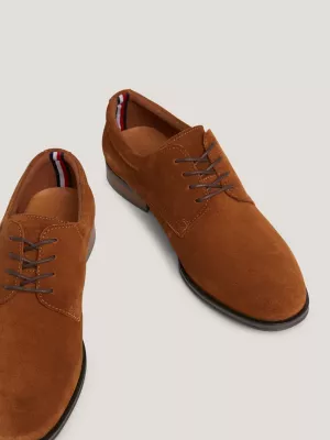 Sapatos Derby de camurça com cadarço