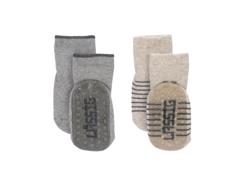 Lässig Antirutsch-Socken Grey 2er Set Antirutsch-Socken 2er-Set