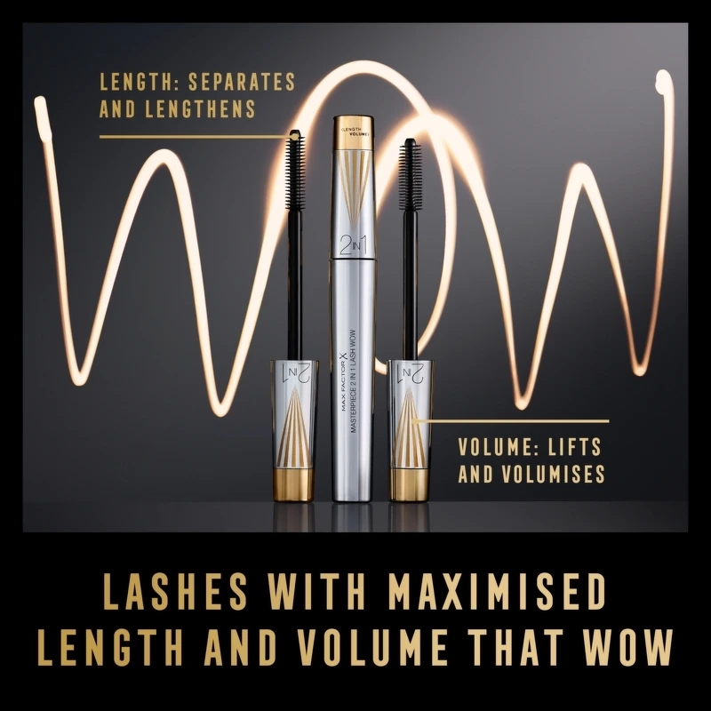 Max Factor Masterpiece 2-in-1 Lash WOW Mascara - Black Brown