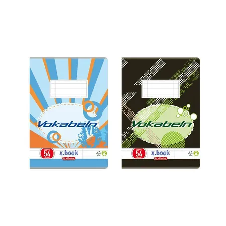 Herlitz x.book Vokabelheft, A5, Lineatur 54, 40 Blatt, sortiert