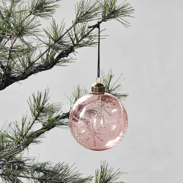 House Doctor - Glas Star Christbaumkugel, Ø 6 cm, grün