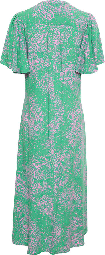 Culture CUpolly Long Dress Green/pink paisley