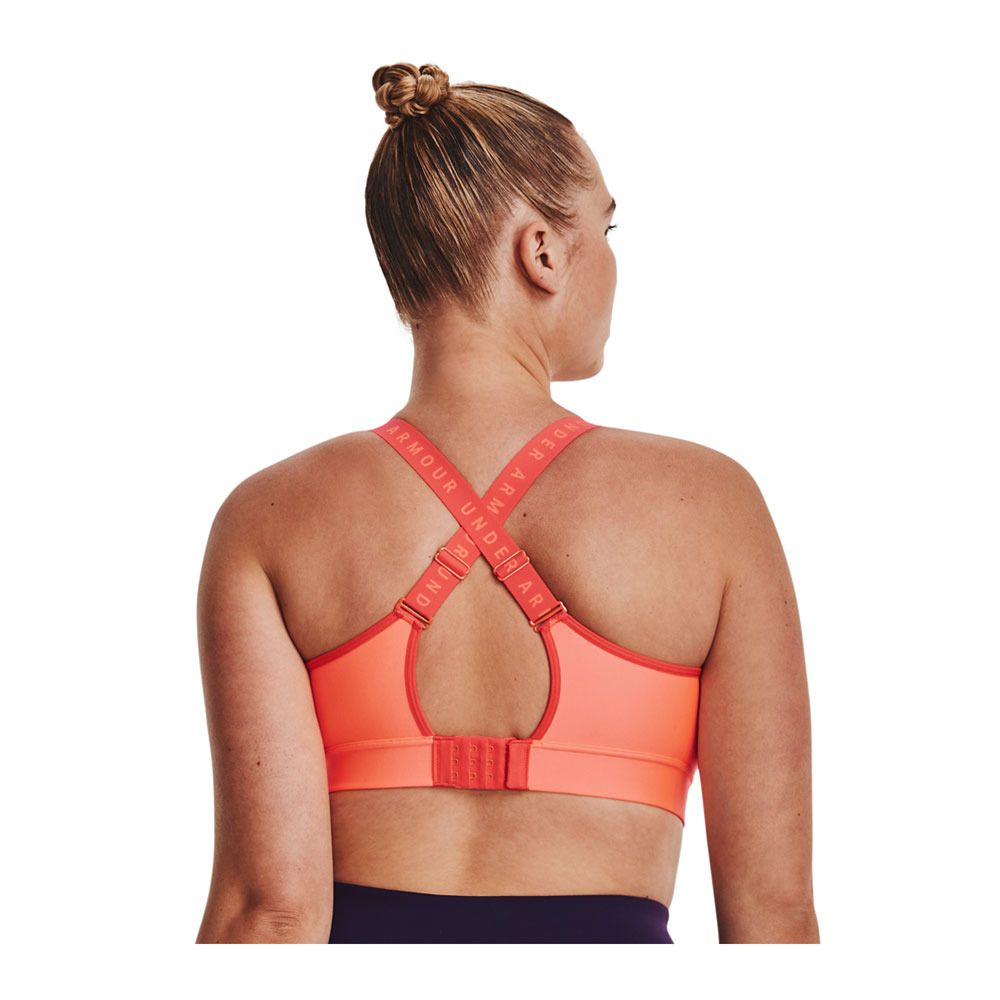 Under Armour INFINITY MID - Brassière Femme orange