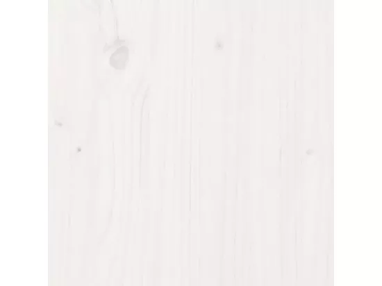 Banc avec toit blanc 117,5x70x176,5 cm bois de pin massif