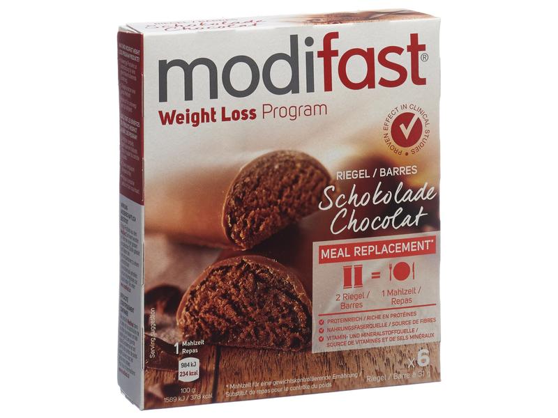 Modifast Riegel Schokolade 6 x 31 g Diätriegel