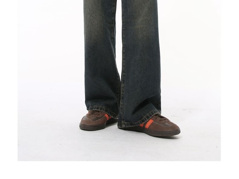 FAERIS - Mid Rise Washed Loose Fit Jeans