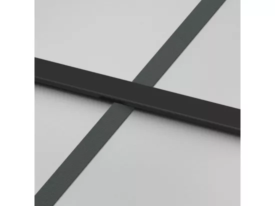 Porte coulissante noir 90x205 cm verre trempé aluminium
