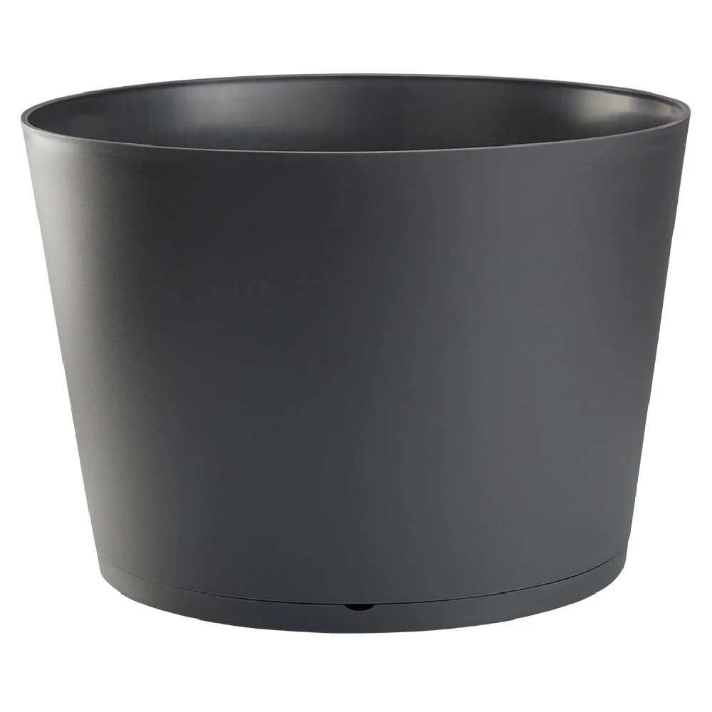 Pot rond Tokyo gris anthracite Ø50xH33cm