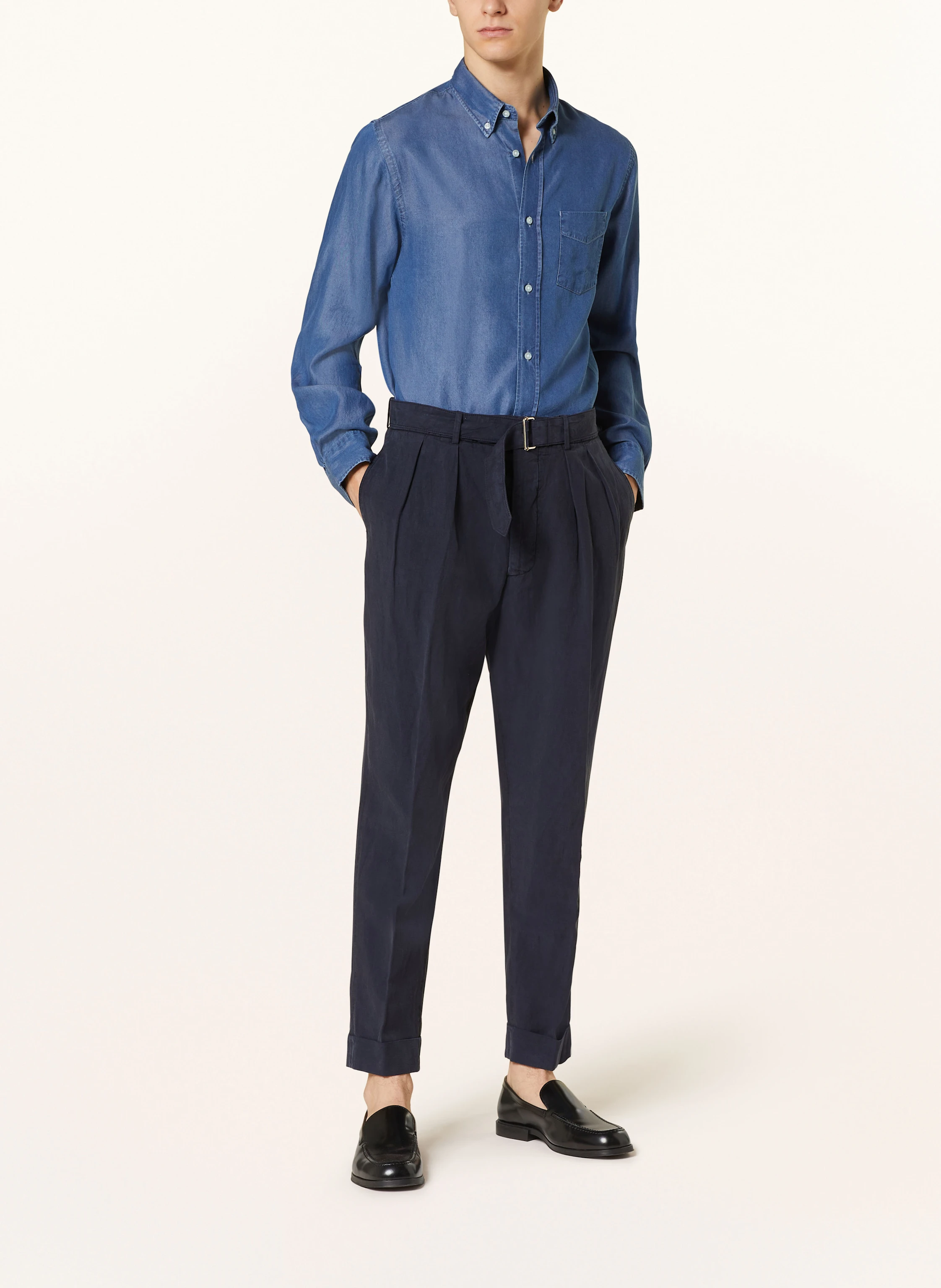 Officine Générale Hemd BART Regular Fit in Jeansoptik