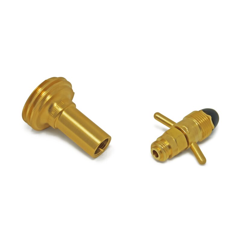 DREHMEISTER ACME Gasflaschen Adapter Campinggas Adapter 0,880-14 NGO LH (G.10) - 116mm