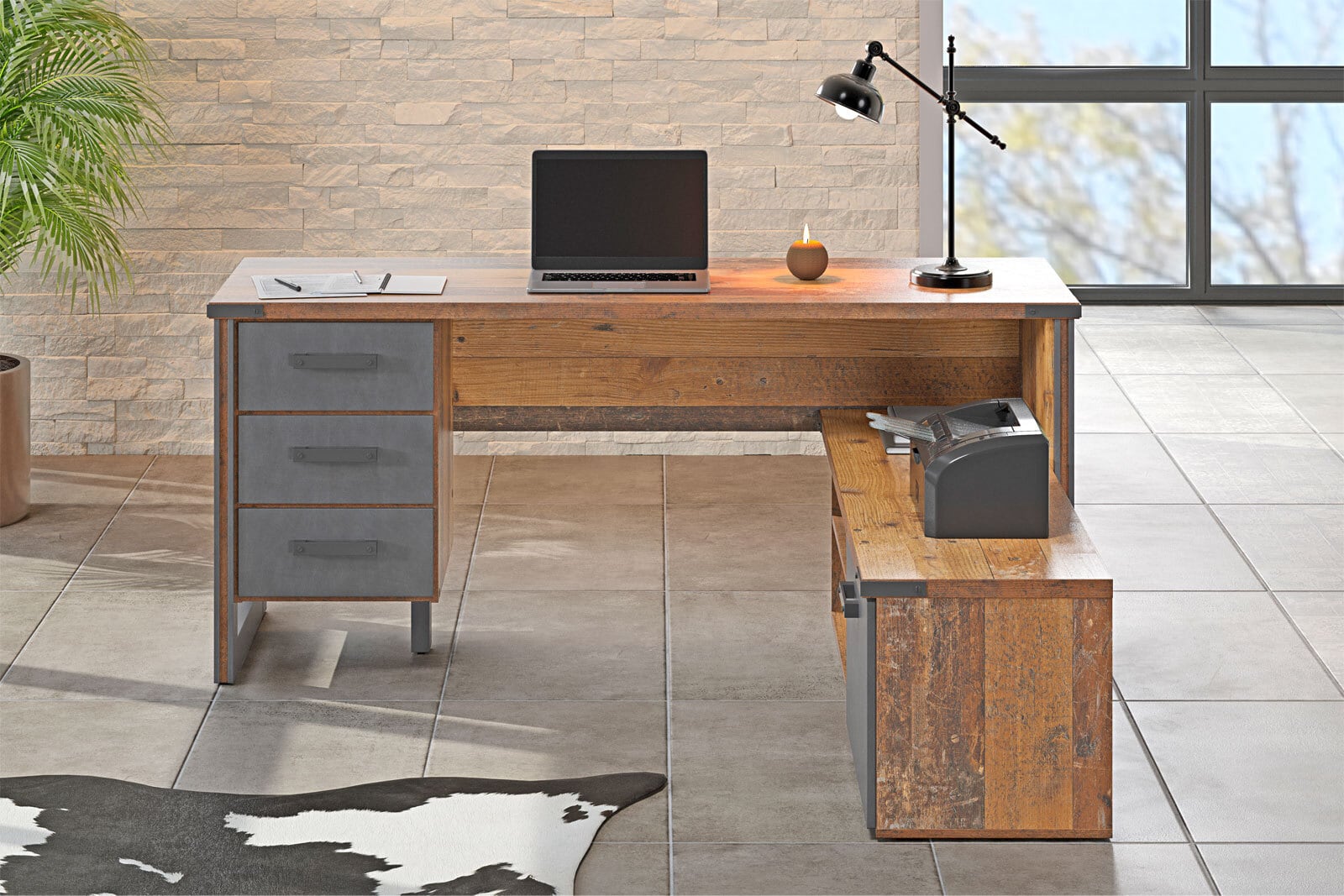 Schreibtisch Prime Old Wood Nachbildung