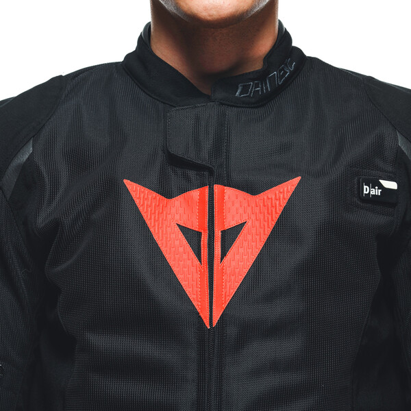 Dainese - Gilet Airbag Smart Jacket LS Sport Noir / Rouge fluo