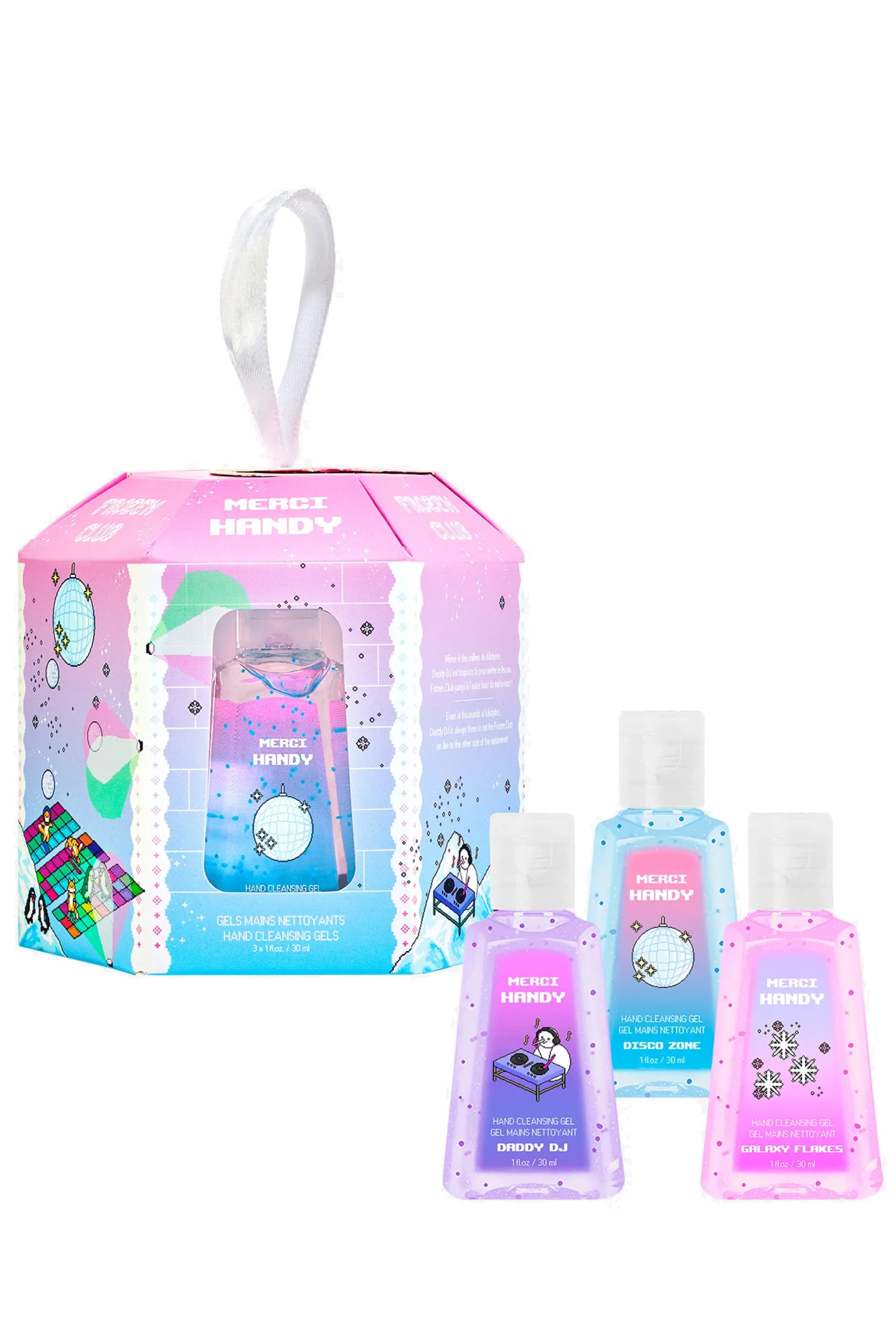Merci Handy Kit de 3 gels main Frozen Club-90 ml