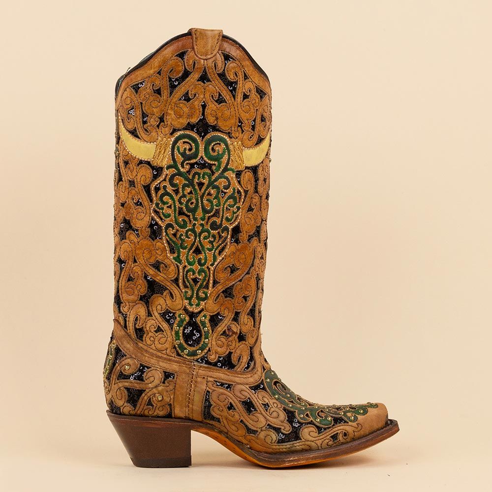Corral cowboyboots A4406 skull