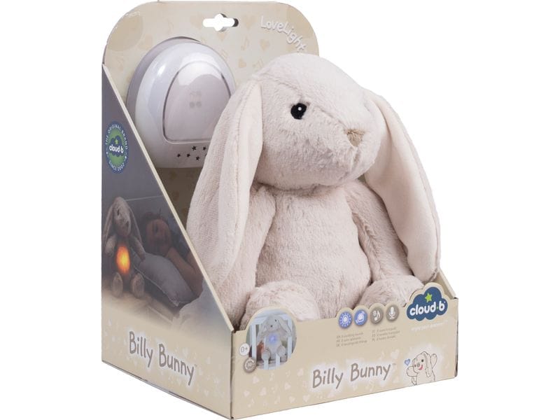 cloud b Einschlafhilfe Lovelight Buddies Billy der Hase Kuscheliger Plüsch für eine beruhigende Wirkung