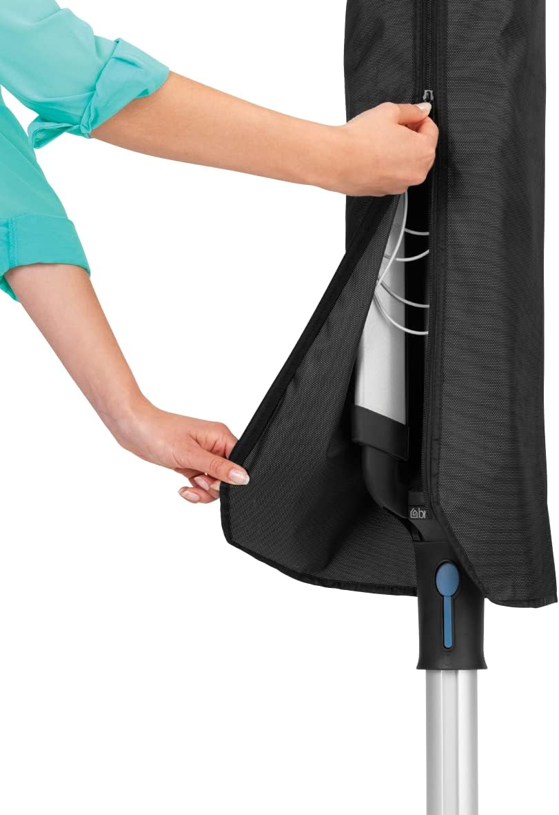 Brabantia - Lift-O-Matic Advance drehbaren Wäschespinne - Easy Lift-Systems - UV-beständige Wäscheleine, 50 m - Kein Durchhängen - Auch für Kleiderbügel - Metallic Grey - ø 312cm