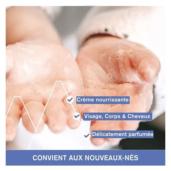 Creme de Limpeza Facial e Corporal Uriage Baby 1st 1L