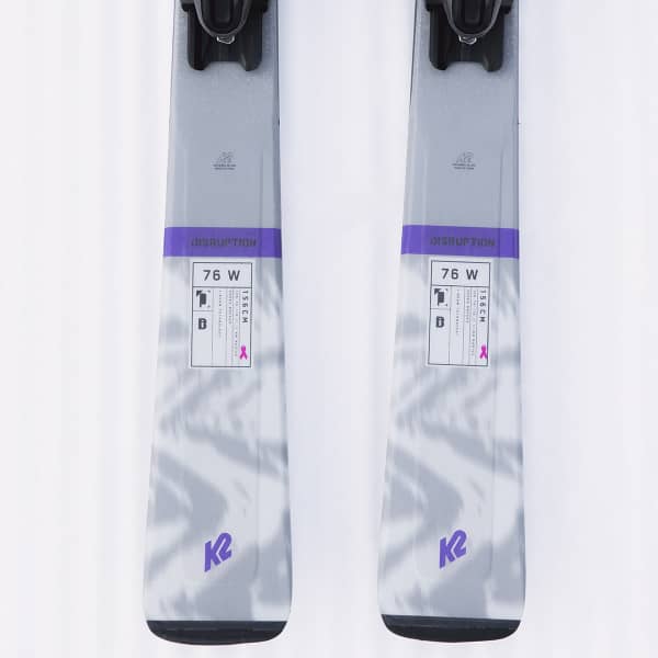 Pack ski K2 DISRUPTION 76 W + ERP 10 QUIKCLIK PURPLE/GREY