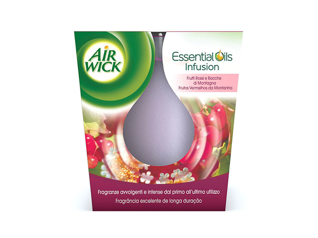 VELA AMBIENTADORA AIR WICK FRUTOS VERMELHOS 105G