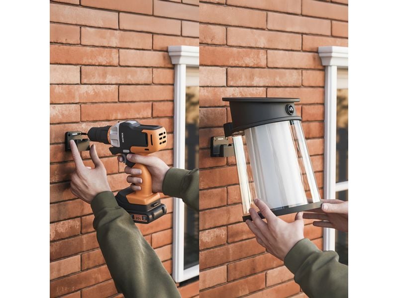Philips Juda Wand Solar UE RD 2700K anthrazit Solar-Aussenwandleuchte mit Bewegungssensor