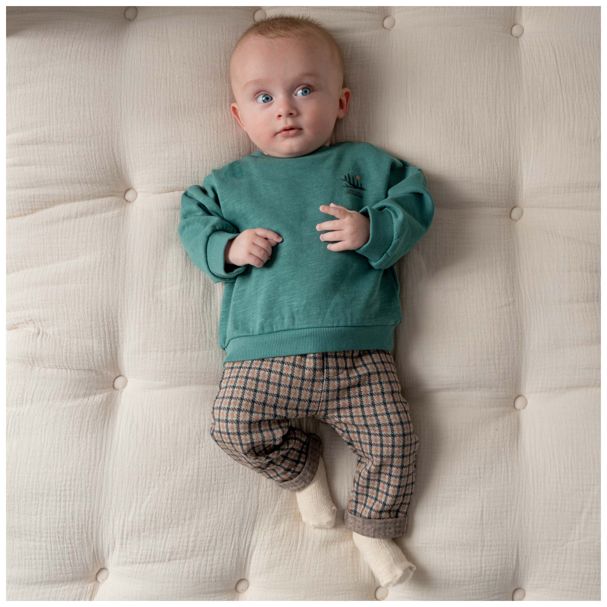Prénatal baby broek  ruit multi
