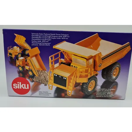 SIKU Super Serie 2934 Schwerer Muldenkipper O&K, Farbe zinkgelb 1:55