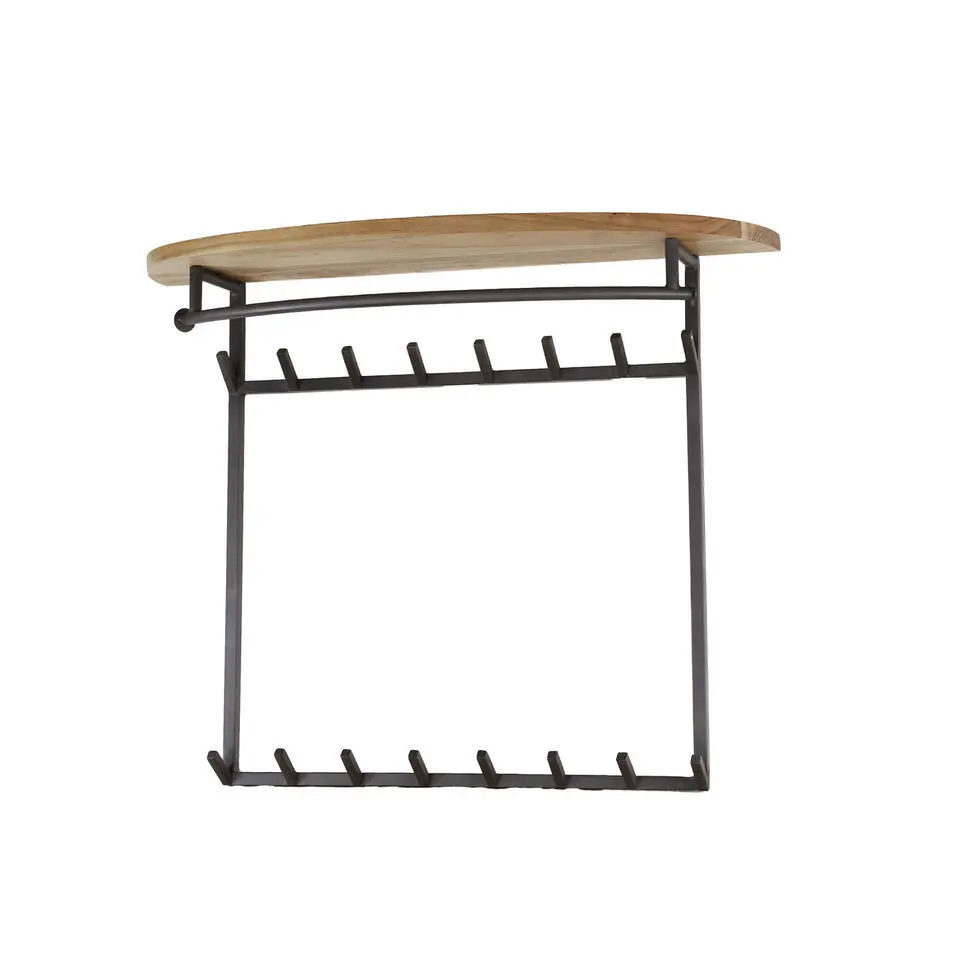 Kapstok Acaciahout - 16-Haken - 100x30x80cm - Round