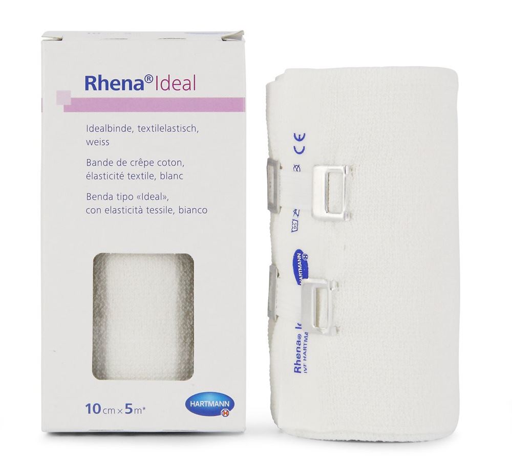 Rhena Ideal Elastische Binde 8cmx5m hautfarben 10 Stk