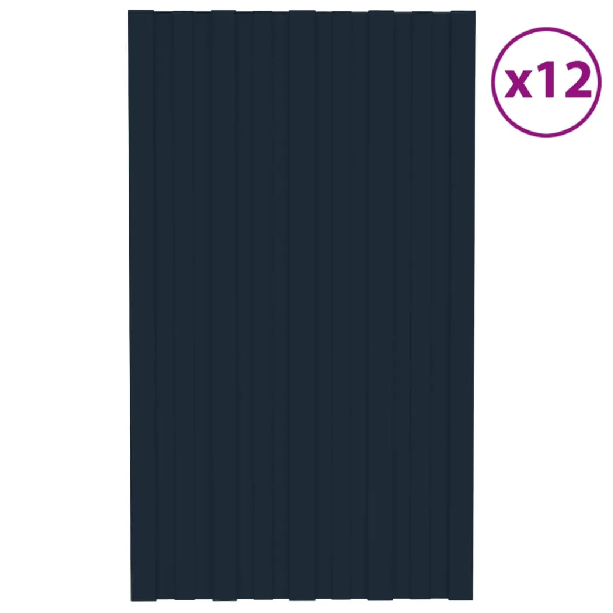vidaXL Panneaux De Toiture - Anthracite