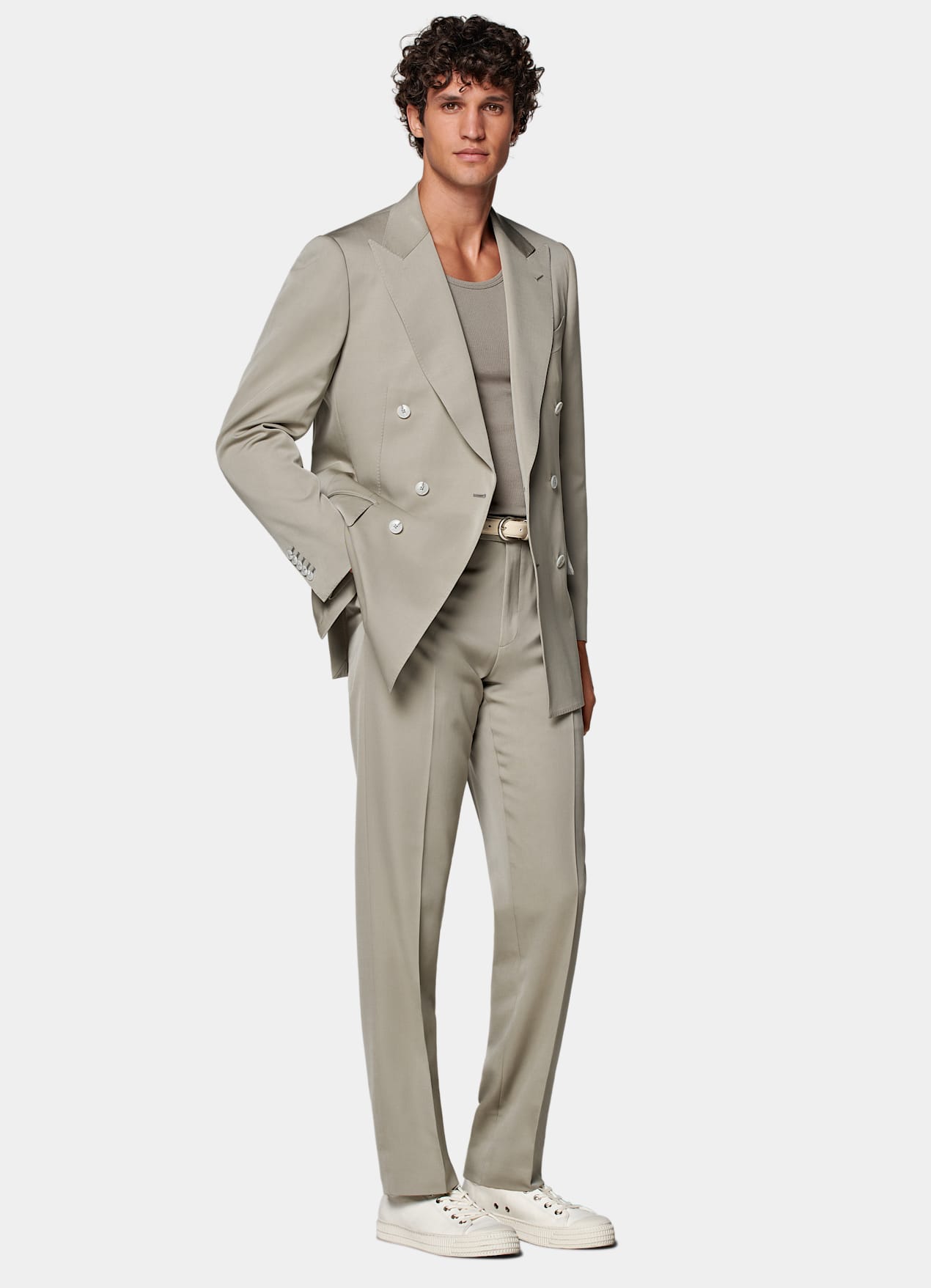 Costume Milano coupe Tailored vert clair