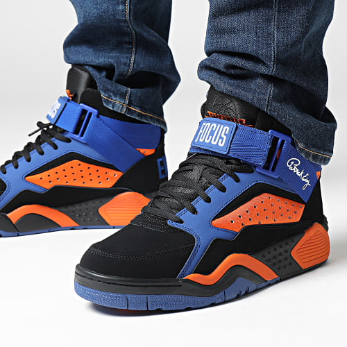 Baskets Ewing Focus OG 1EW90049 Black Orange Royal Blue