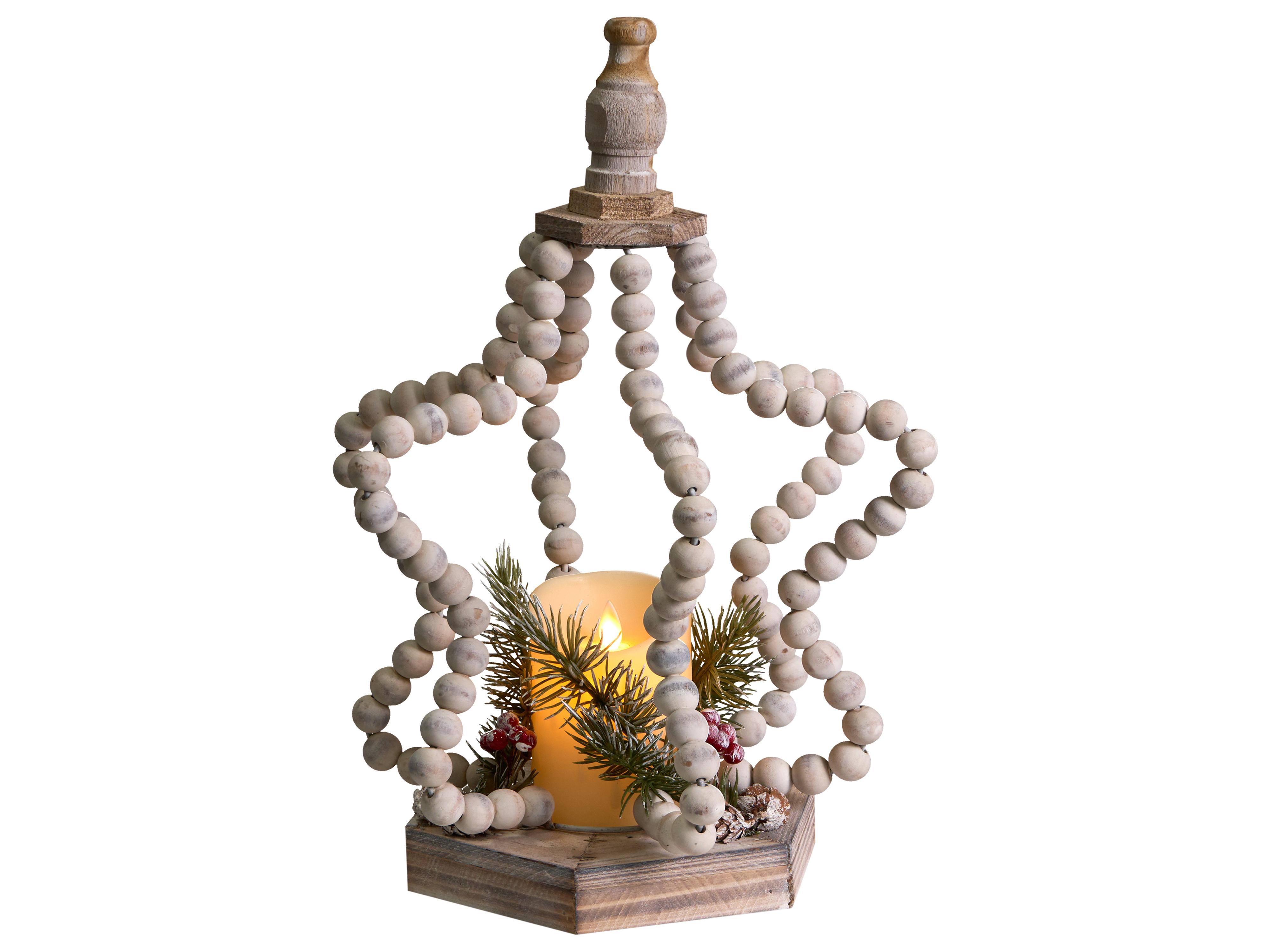 Kerstdecoratie LED PATARI Ster 42 cm Lichtbruin