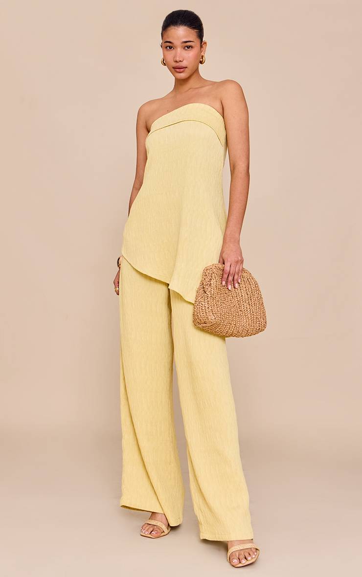 Citron Haut Bandeau À Détail Drapé Asymétrique