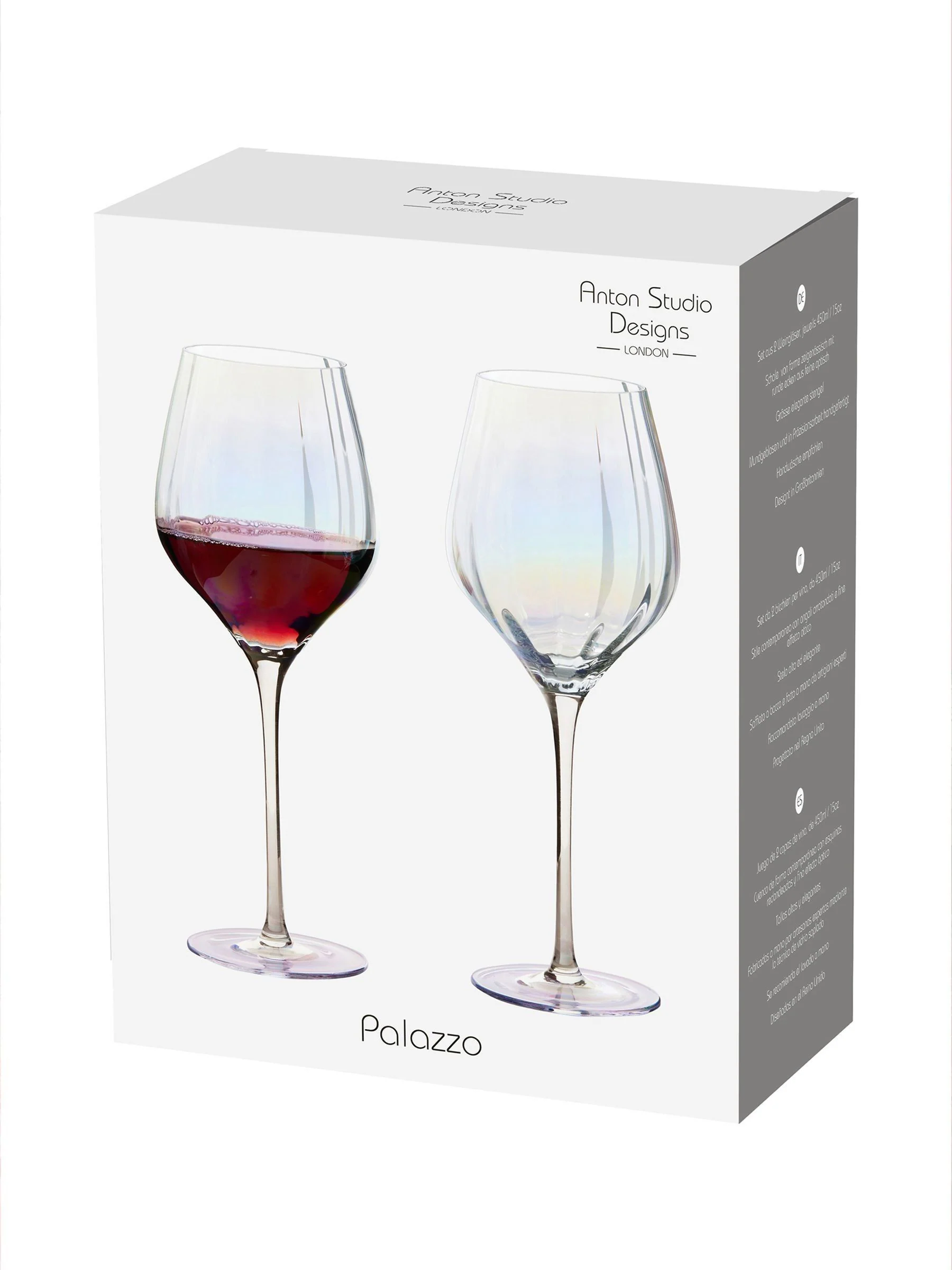 Anton Studio Designs Set of 2 Palazzo Wine Glasses