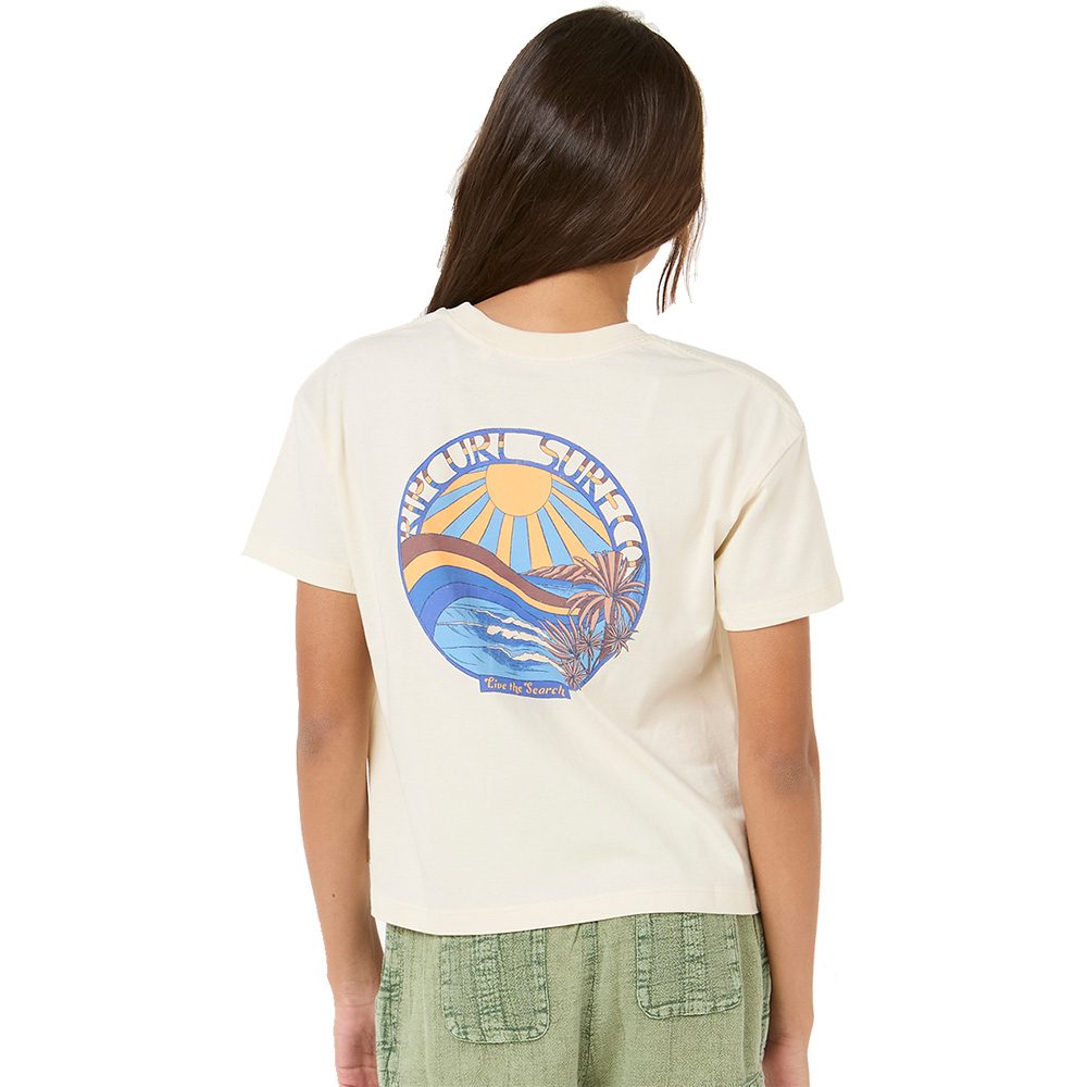 Rip Curl Sun & Sea Crop T-Shirt Mädchen bone