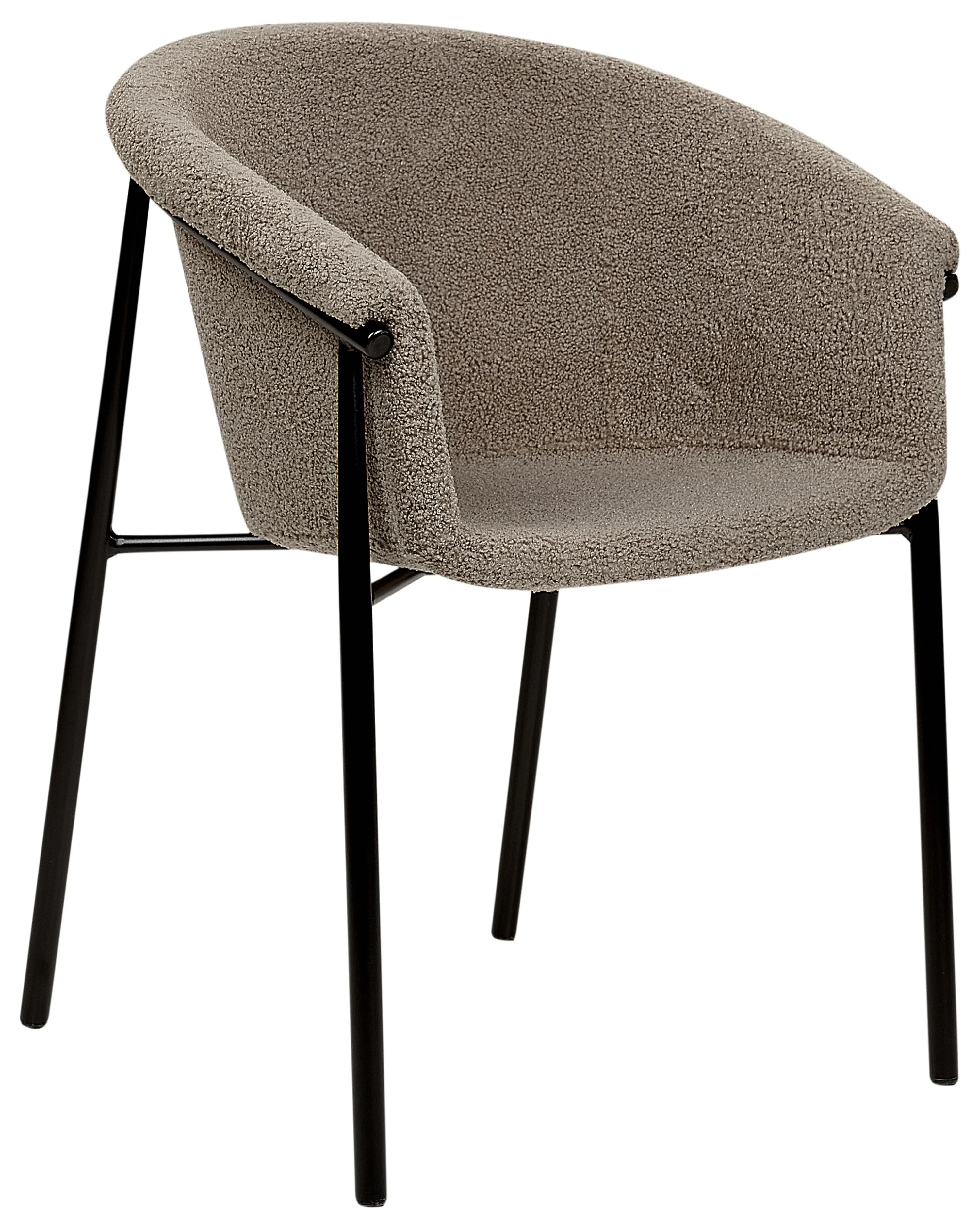 Set van 2 eetkamerstoelen AMES Bouclé Taupe