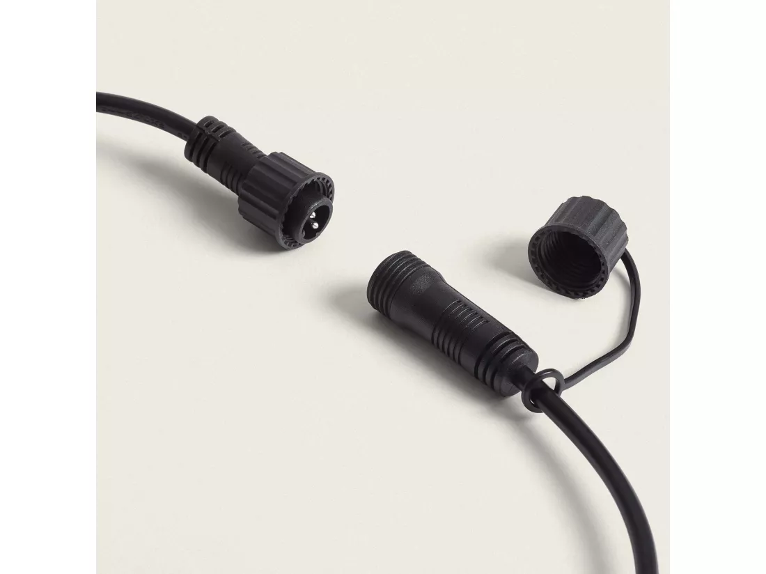 Guirlande LED Extérieure avec 5 Douilles B22 5m Noir IP44 Noir