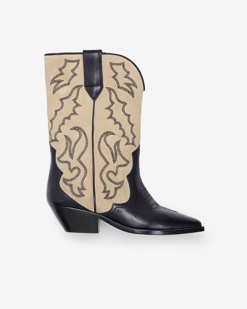 DUERTO BOTTES SANTIAGS EN CUIR VELOURS