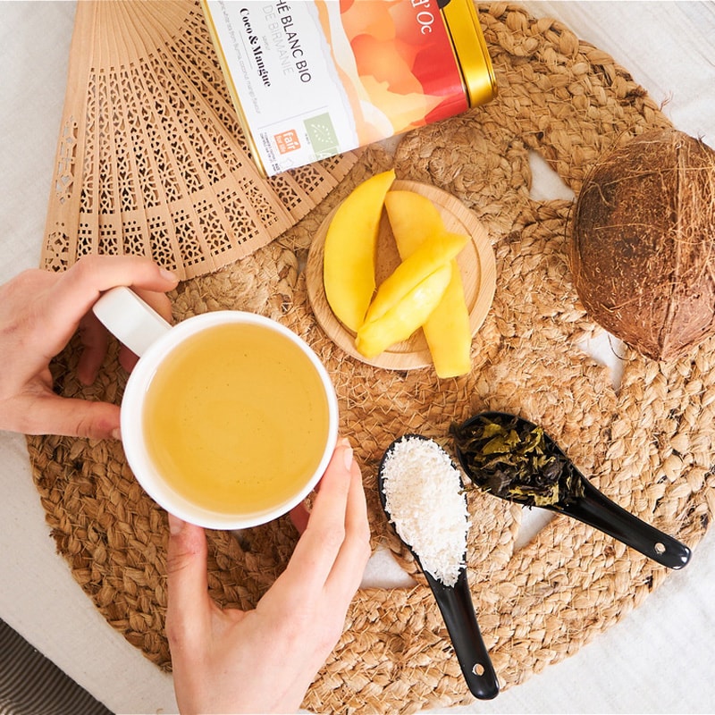 Thé blanc bio de Birmanie - Coco & mangue - 40 g