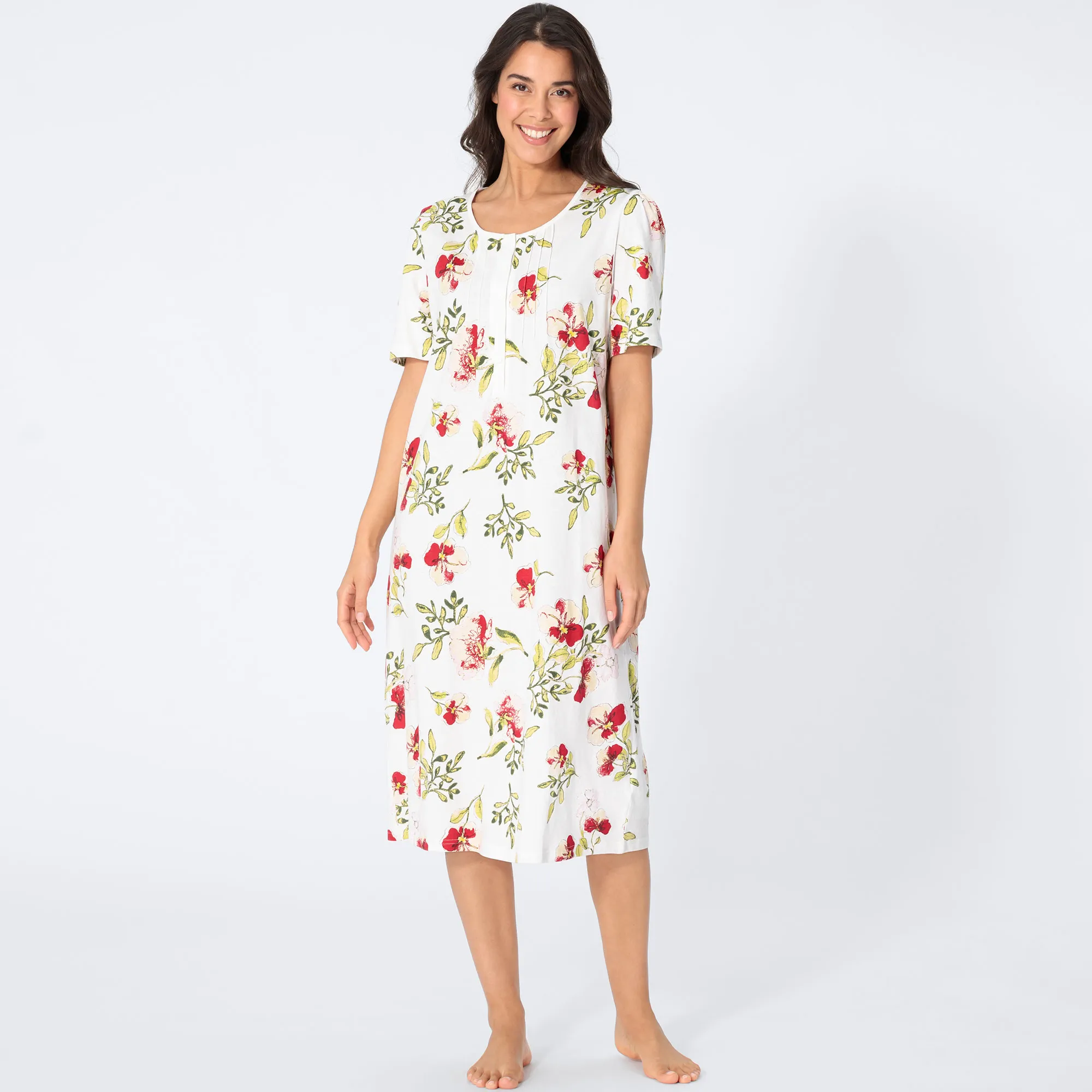 Damen-Nachthemd mit floralem Design